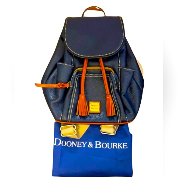 Dooney & Bourke Handbags - Dooney & Bourke Women's Midnight Blue Murphy Medium Backpack R1382 MD